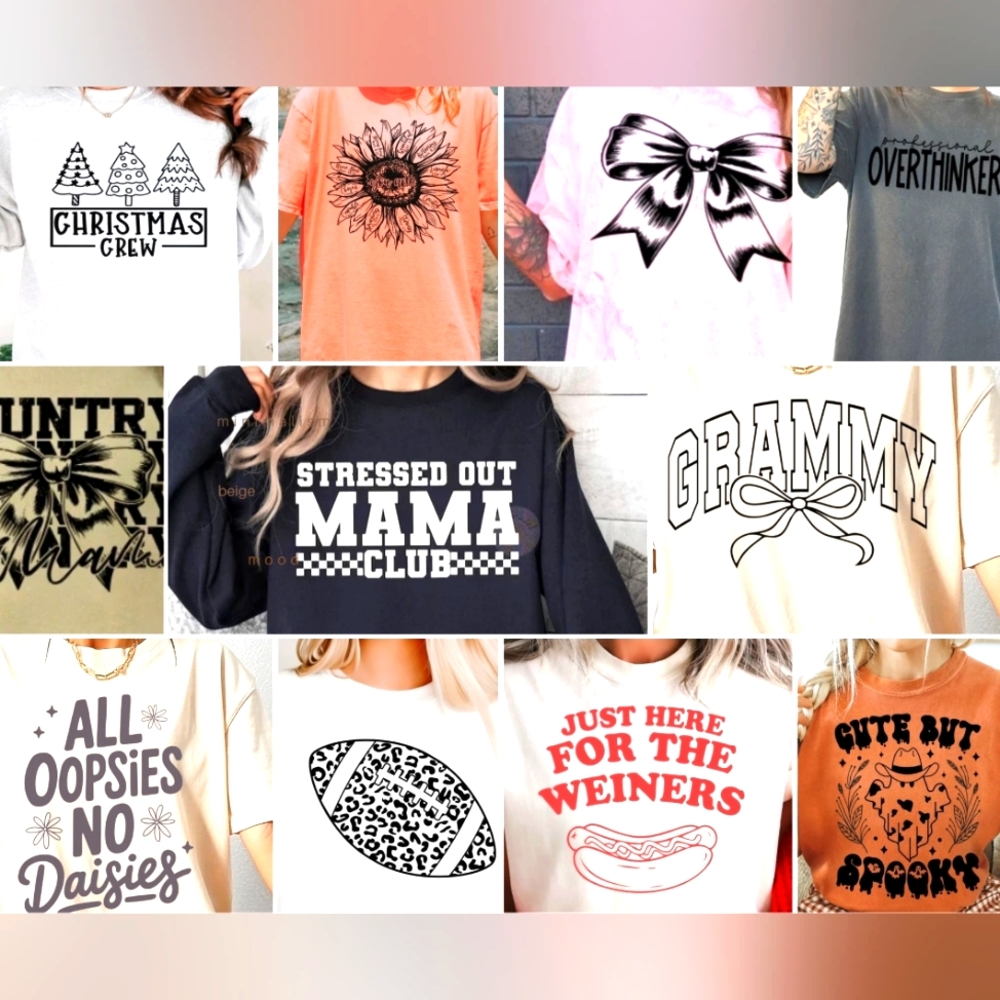 20 Single Color Screen Print Transfer Bundle! DIY